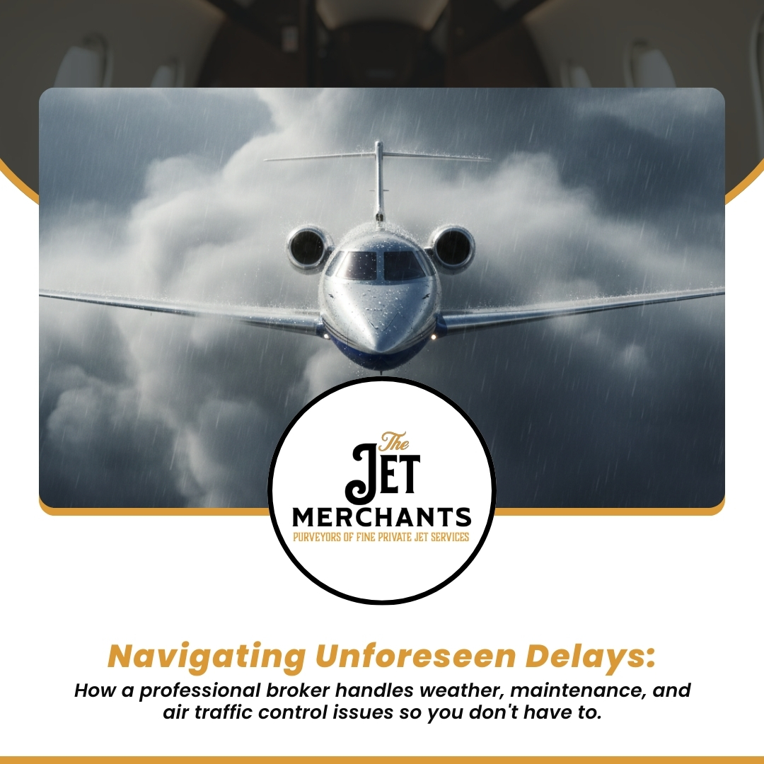 Navigating Unforeseen Delays: How a professional broker handles weather, maintenance, and air traffic control issues so you don’t have to.